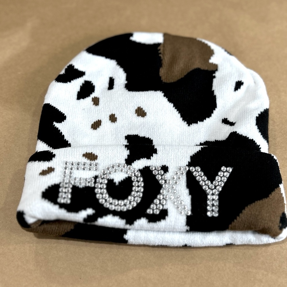Cow Print Beanie